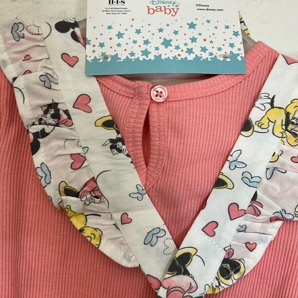 Disney Baby Pinafore Dresses x2 Rompers x1 Winnie the Pooh, Pluto, 101 Dalmatian - Picture 16 of 16